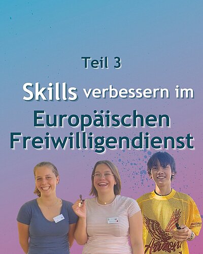 Welche Skills möchtest du in deinem Freiwilligendienst weiterentwickeln? 🌟
 
Das...