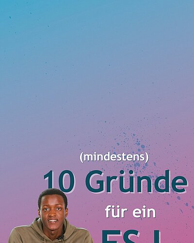 Das sind (mindestens) 10 Gründe dafür, ein FSJ zu starten. Auf was wartest du? 🤠
 
Über den Link in unserer Bio findest...