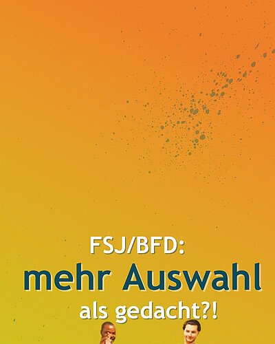 Wusstest du, dass ein FSJ oder BFD mega vielseitig sein kann? 😎
Ob Pflege, Kita, Kultur oder Handwerk – es gibt so viele...